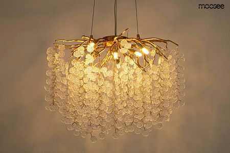 MOOSEE lampa wisząca RIVIERA 80 złota /   clear