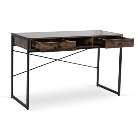 Biurko STEP 123 cm Brązowe/Czarne