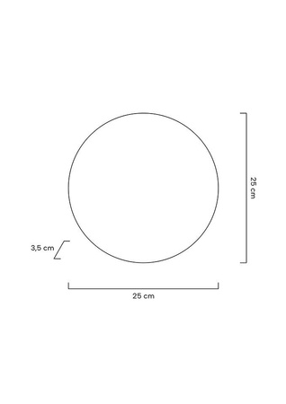 MOOSEE lampa ścienna SHADOW SUN 25 czarna