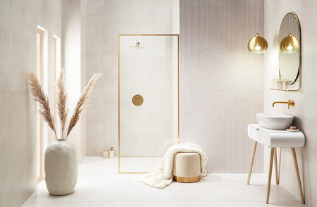 Tubądzin Domino Sandio Beige A Dekor 59,8x119,8