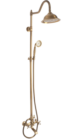 ZESTAW NATRYSKOWY BERGAMO BRĄZ ANTYCZNY