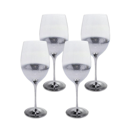 KARE komplet 4 kieliszków do czerwonego   wina NIGHT SKY 400 ml