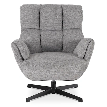 Fotel Wypoczynkowy Obrotowy REAL Szary