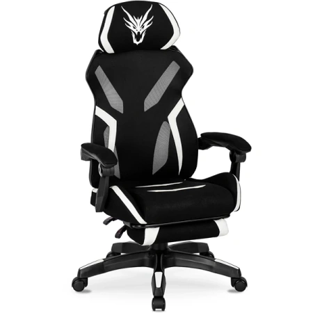 Fotel Obrotowy MAXIMO Czarny/biały