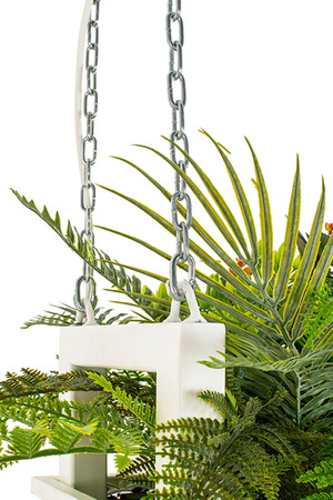 MOOSEE lampa wisząca / kwietnik SEMIRA    100 INDUSTRIAL biała