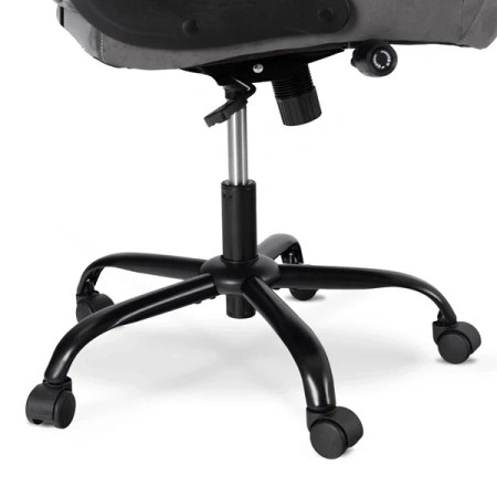 Fotel Obrotowy COMFORT Szary Welurowy