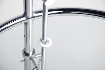 Stolik GREY chromowany - stal             galwanizowana, szkło