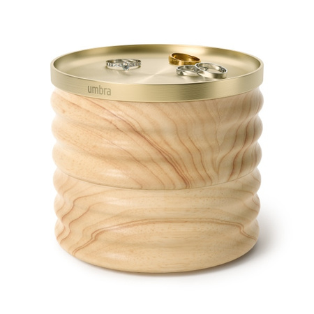 UMBRA organizer na biżuterię TESORA       złoty / jasnobrązowy