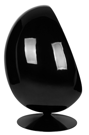 Fotel OVALIA BLACK czarny - włókno        szklane, metal