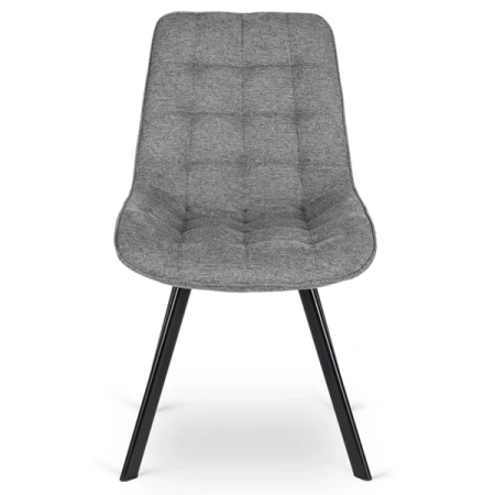 Krzesło RICK 2 Szare Tapicerowane