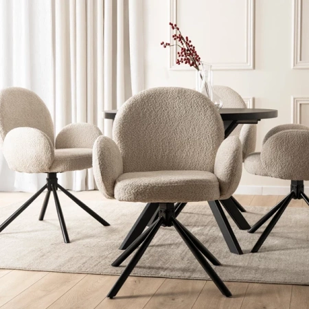 Krzesło Obrotowe MUSSO Beżowe