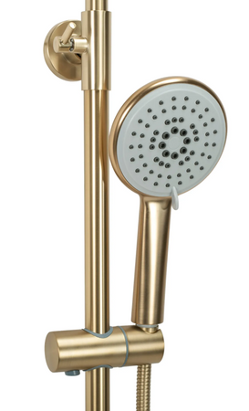 ZESTAW NATRYSKOWY VERSO ZŁOTY SZCZOTKOWANY