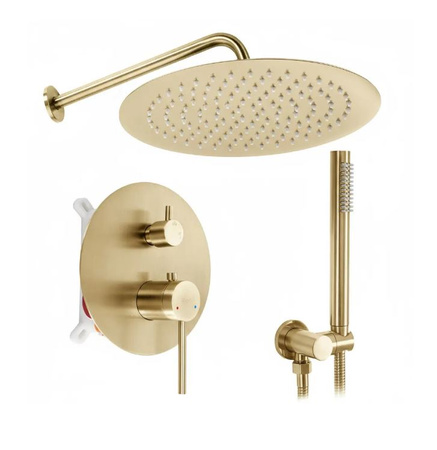 ZESTAW PODTYNKOWY JS-7029BG FOSS CLIF ZŁOTY SZCZOT