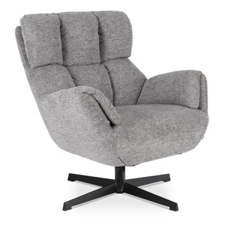 Fotel Wypoczynkowy Obrotowy REAL Szary