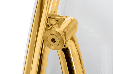 Fotel BUBBLE STAND 2 GOLD VELVET poduszka czarna