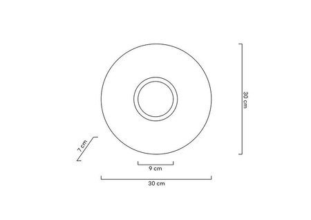 MOOSEE lampa ścienna ONDA złota