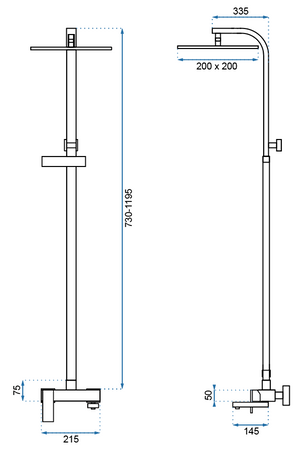 ZESTAW NATRYSKOWY NAVARO CHROM