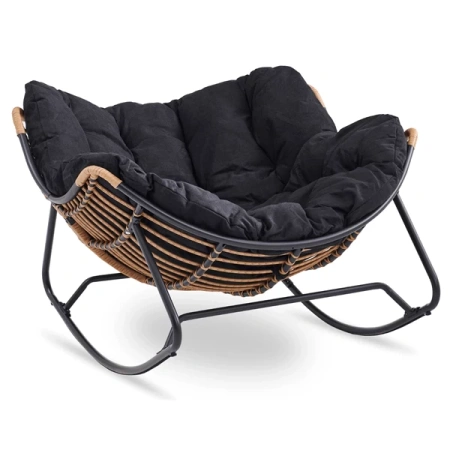 Fotel Bujany ELTON Czarny