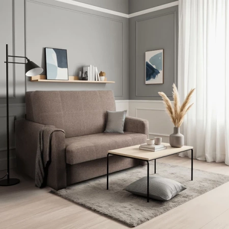 Zestaw 2x Fotel Do Spania Dwuosobowy MILAN 2 Beżowy