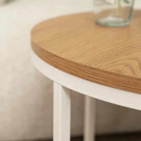 Stolik ANN Dąb/Biały