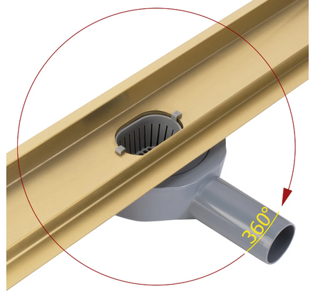 ODPŁYW NEOX PRO ZŁOTY SZCZOTKOWANY 700