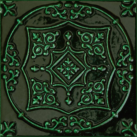 Tubądzin Tinta Green Dekor 14,8x14,8