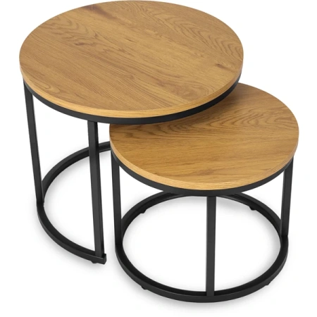 Zestaw Stolików DELIA Dąb Złoty