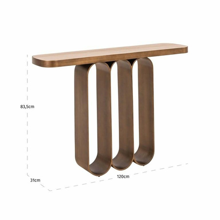 RICHMOND konsola LOCARNO szczotkowane     złoto