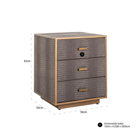 RICHMOND komoda CLASSIO - 3 szuflady