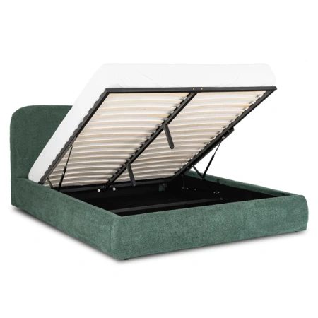 Łóżko 160x200 BRISTOL Zielone Z Pojemnikiem