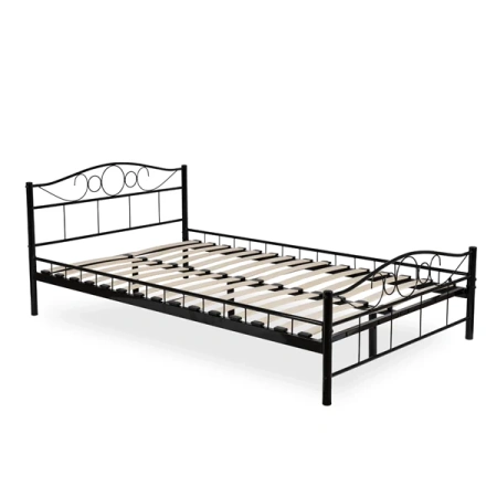 Łóżko 120x200 cm GRIFFIN Czarne