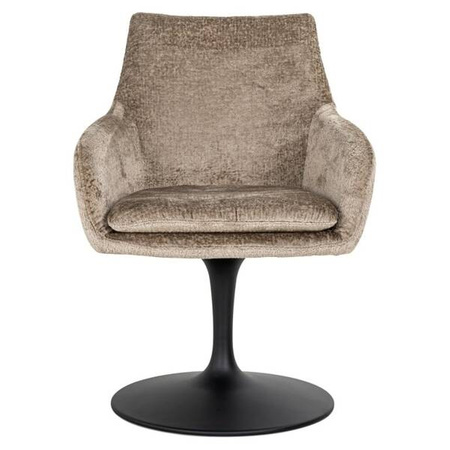 RICHMOND krzesło obrotowe MARLON ciemnobeżowe