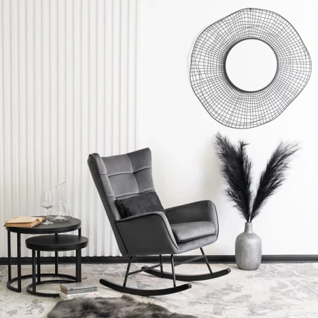 Fotel Bujany JACKSON Szary