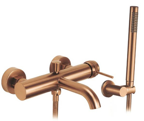 BATERIA WANNOWA LUNGO GRIP MIEDŹ SZCZOTKOWANA