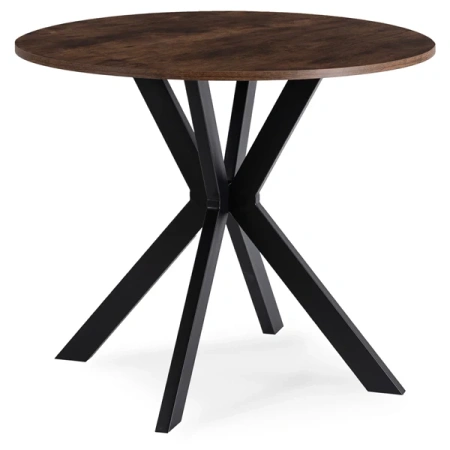 Stół LAUREN 90 cm Dąb Rustykalny/Czarny