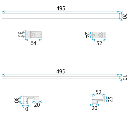 RAMIĘ DO RAPID PRZYŚCIENNEJ BRUSH GOLD