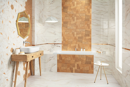 Tubądzin Domino Flare White Lappato 59,8x59,8