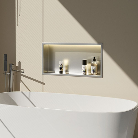 PÓŁKA WNĘKOWA LED 30x45x10 cm BRUSH