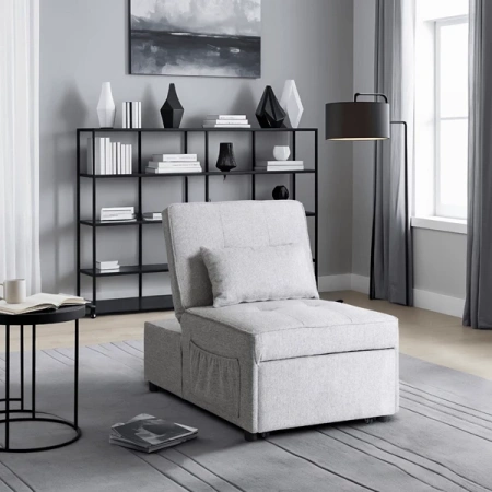 Fotel IBERIS 80 cm Szary