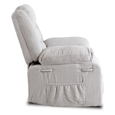 Fotel ARTURO Szary Sztruksowy