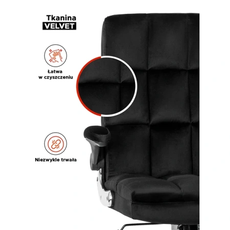 Fotel Obrotowy LONDON Czarny