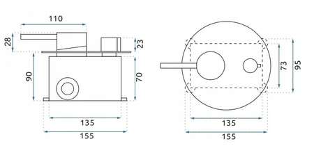 BATERIA WANNOWA PODTYNKOWA LUNGO TYTAN + BOX