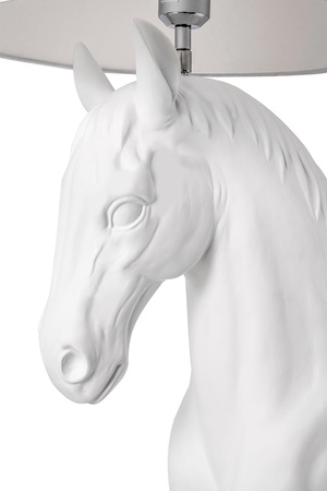 MOOSEE lampa podłogowa KOŃ HORSE STAND    M biała - włókno szklane