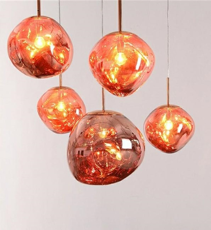 MOOSEE lampa wisząca FUSION 20 miedziana  - akryl