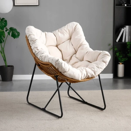 Fotel Wypoczynkowy FIN Beżowy