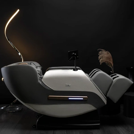 Fotel Masujący VX MAX Szary Ekoskóra