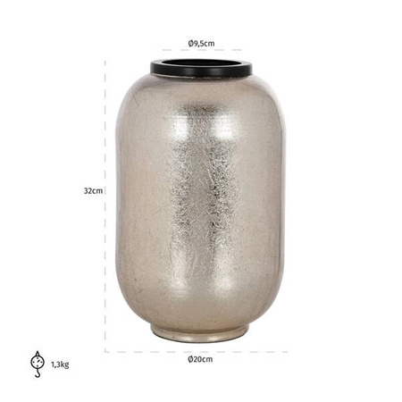 RICHMOND wazon VESNA S srebrny