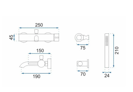 BATERIA WANNOWA LUNGO BIAŁA