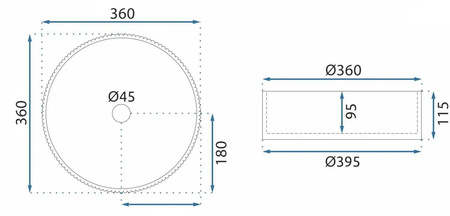 UMYWALKA INGRID 36 TRANSPARENT - NABLATOWA