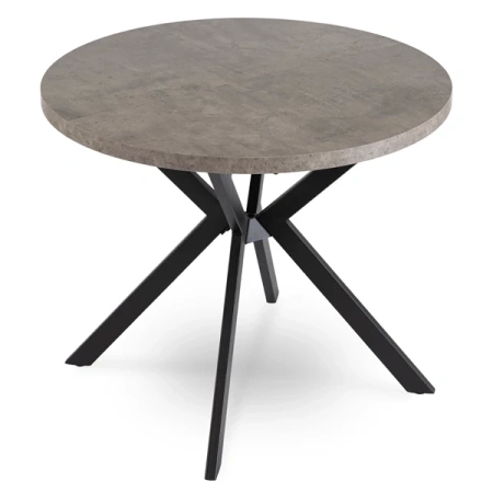 Stół LUGO 90-190 cm Beton/Czarny